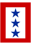 Blue Star Double Sided Garden Flag