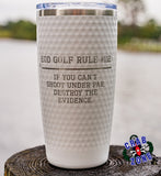 Golf Rule Insulated Tumbler, 20oz