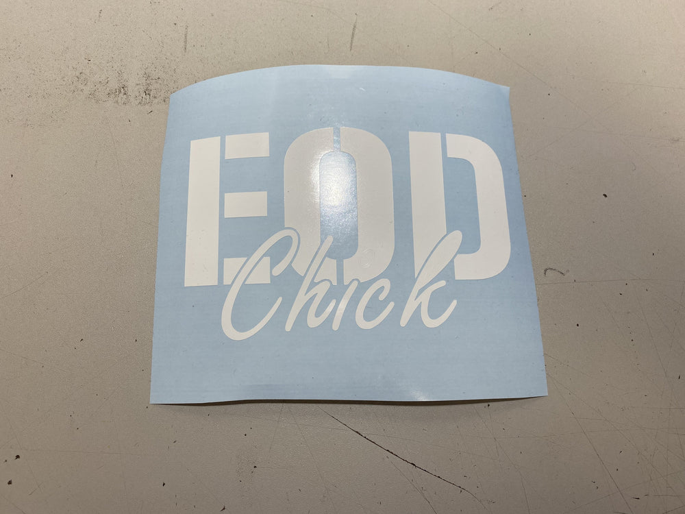 EOD Chick Square Decal