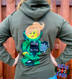 Bomb Suit Girl Hoodie