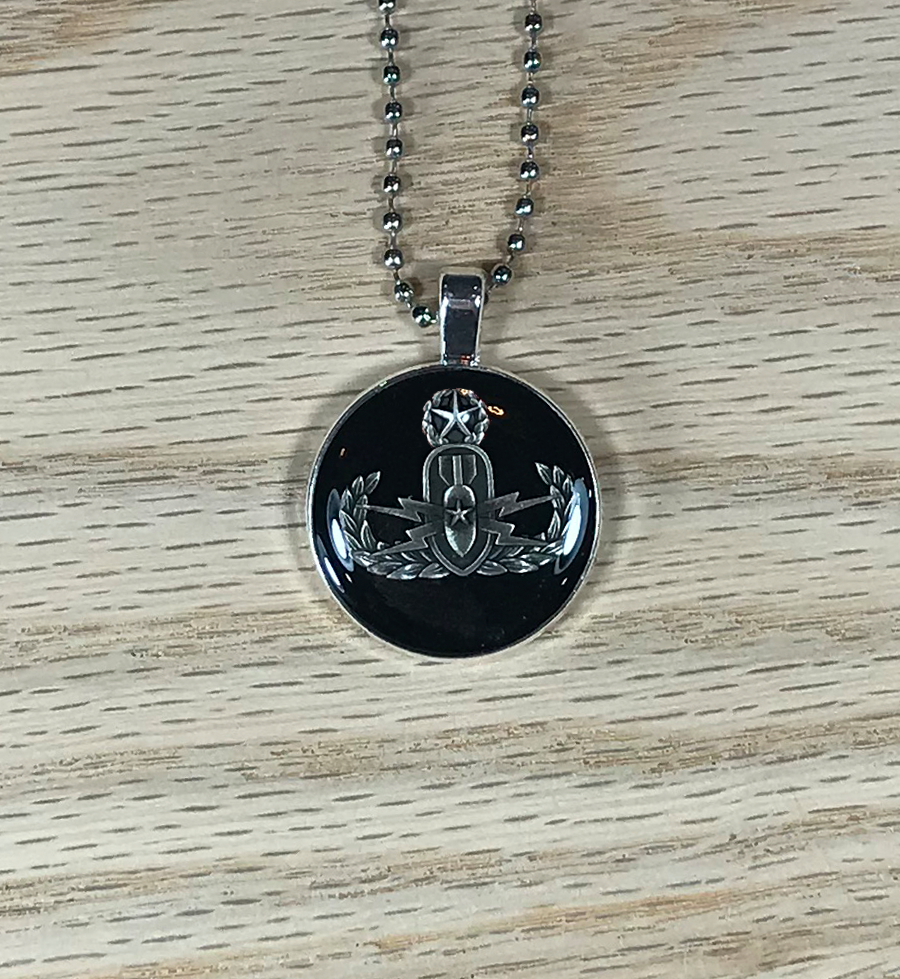 EOD Badge Pendant and Necklace