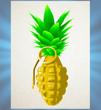 Post Card: "Pineapple Grenade" (NEW LOW PRICE)