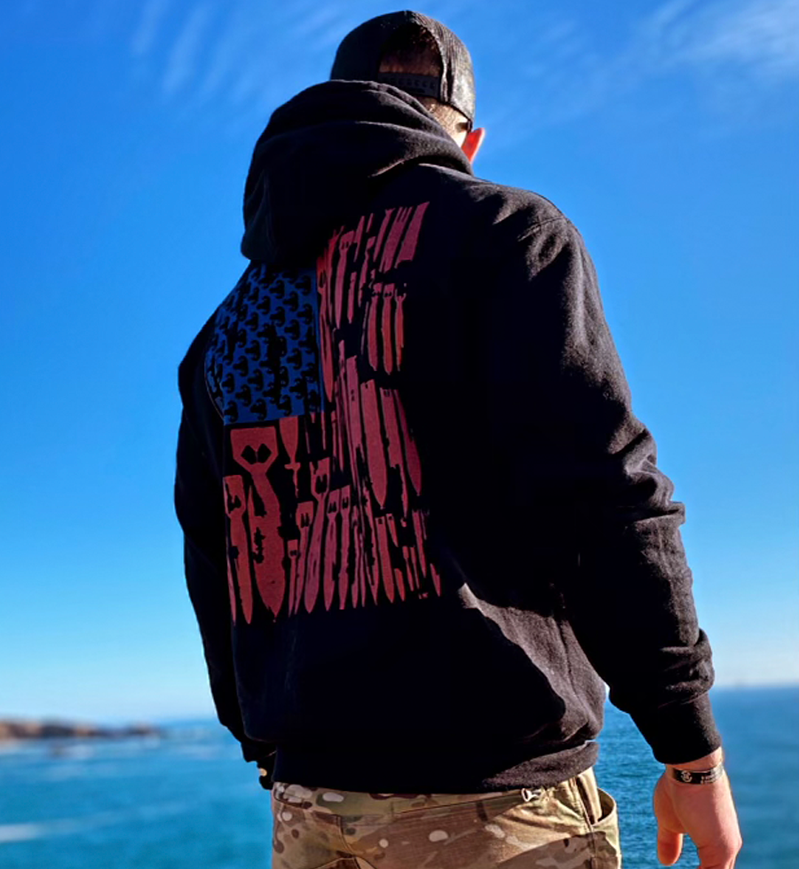 Black Bomb Flag Hoodie