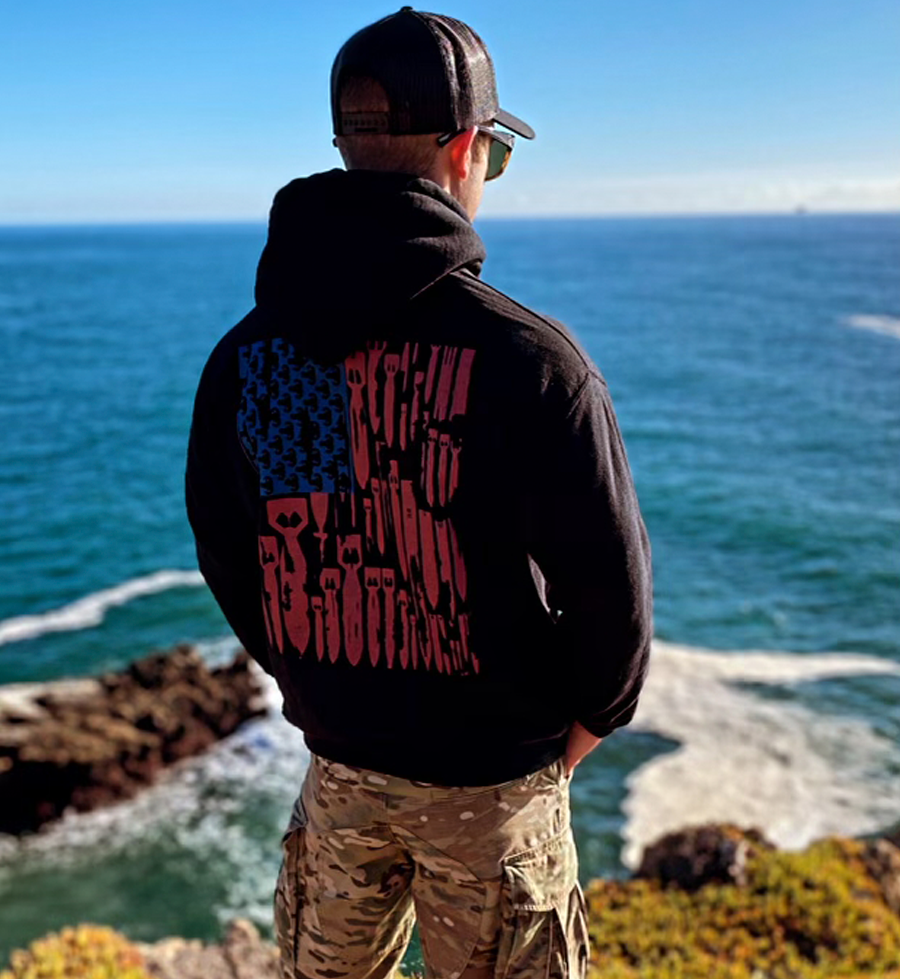 Black Bomb Flag Hoodie