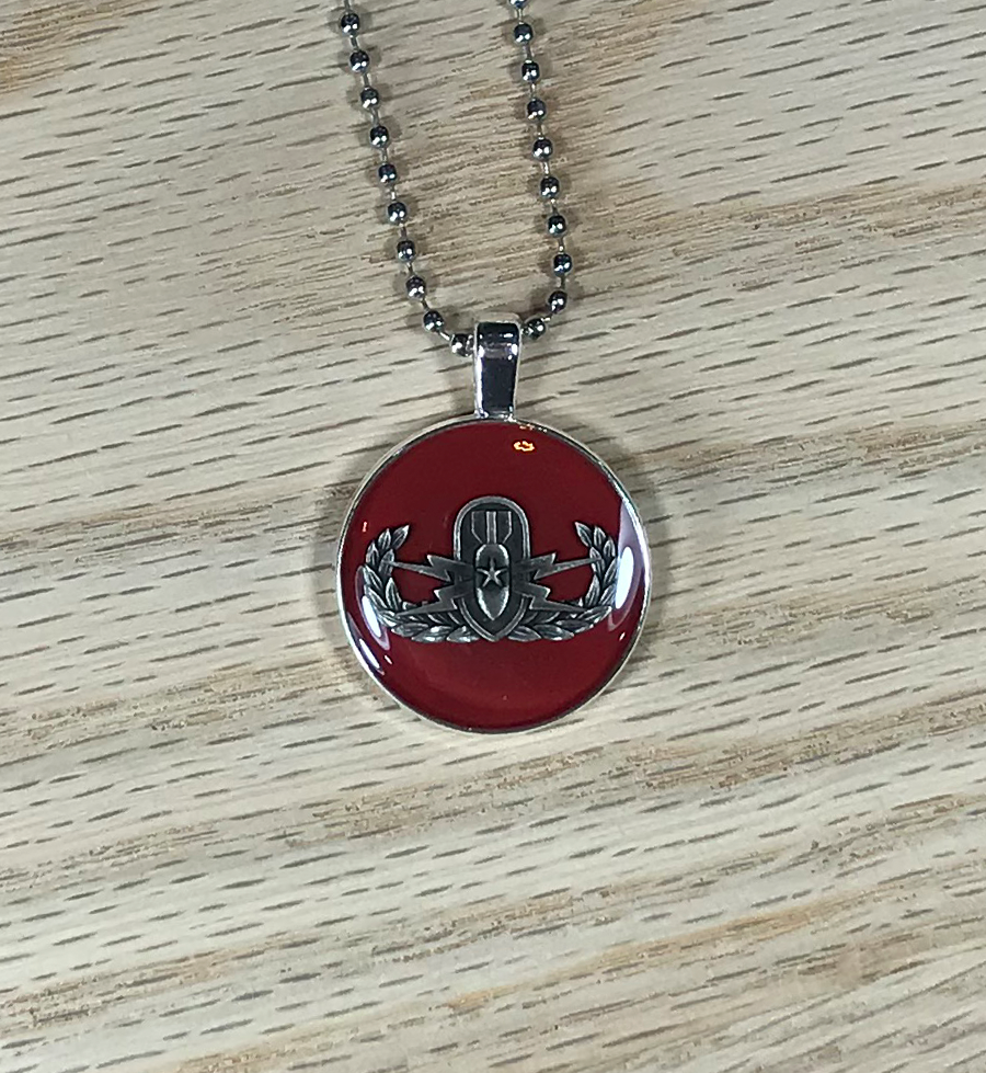 EOD Badge Pendant and Necklace