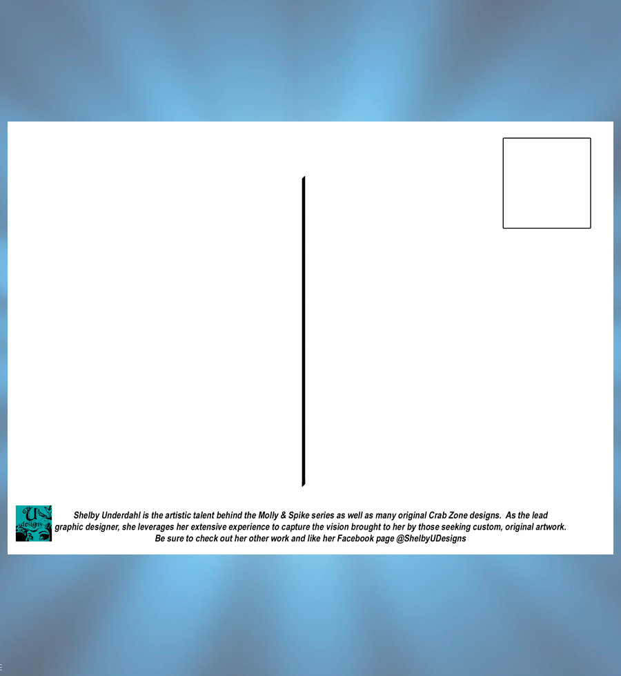 Post Cards: Shelby Underdahl 4 Designs Available (NEW LOW PRICE)