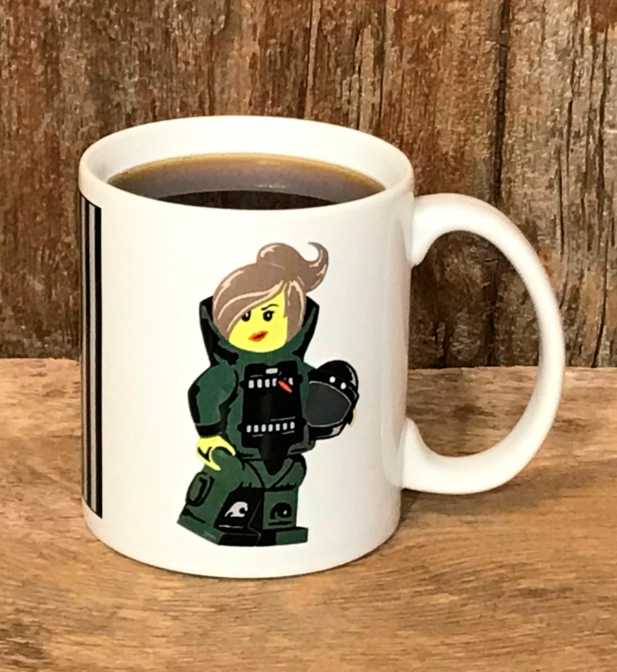 Bomb Suit Girl Mug