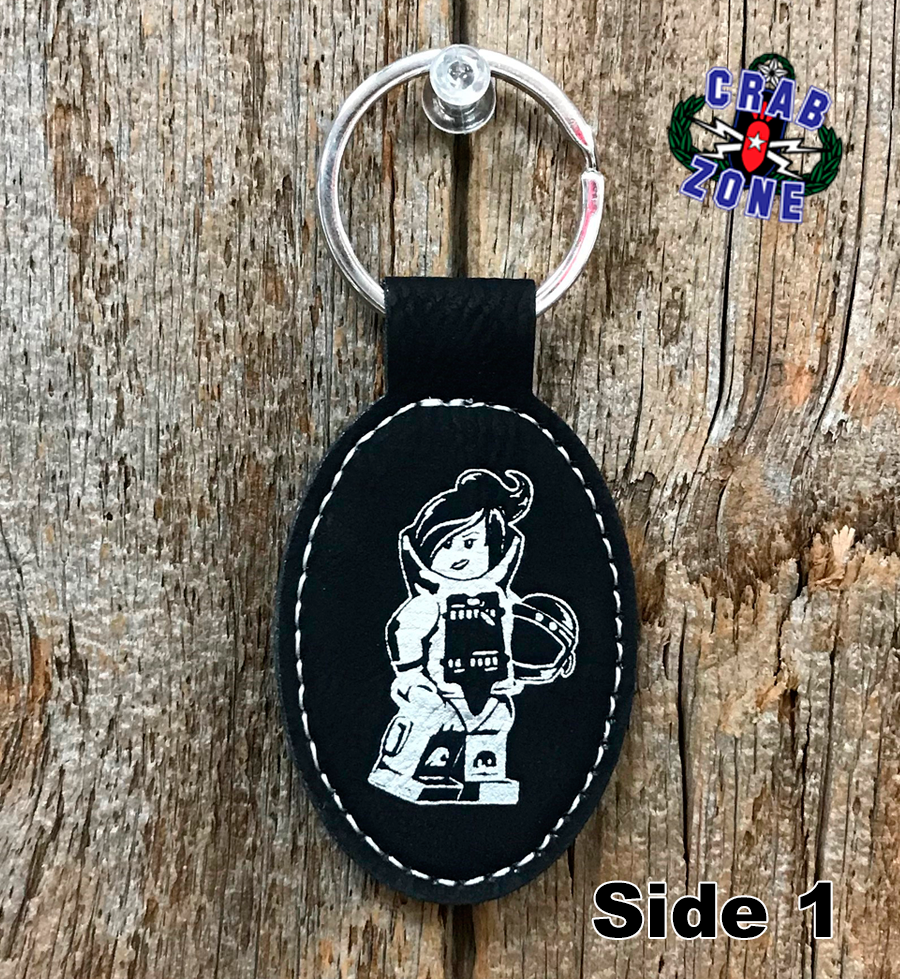 Bomb Suit Girl Keyring