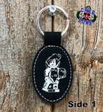 Bomb Suit Girl Keyring