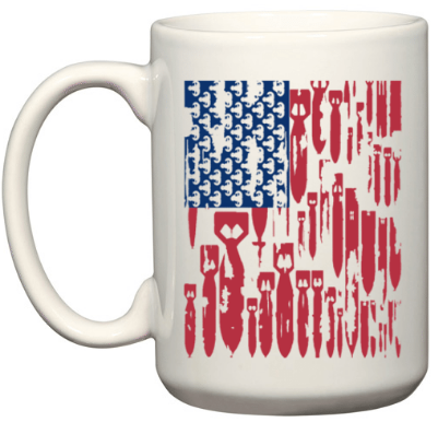 Bomb Flag w/ EODWF Logo Mug